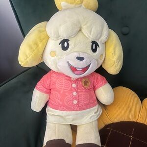 Isabelle Animal Crossing Plush Toy with Pink Shirt